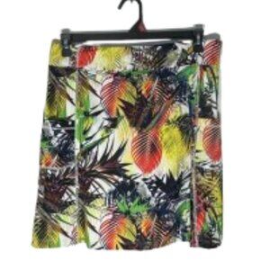 Nancy Lopez Women's Tropical Print MultiColor Golf Skort Size Large